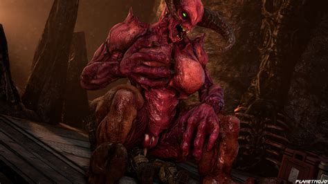 rule 34 2017 3d armor baron of hell breasts demon doom