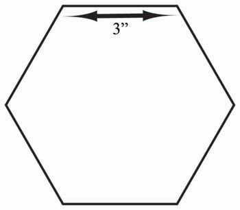 hexagon template clipart
