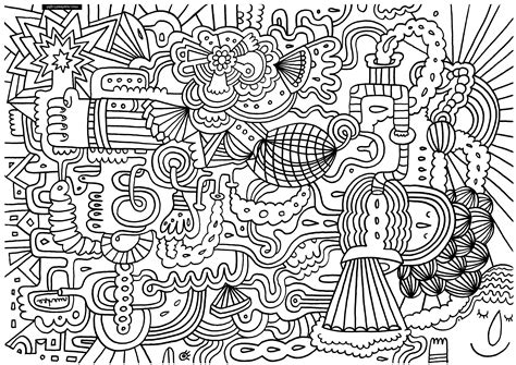 printable doodle art coloring pages printable word searches