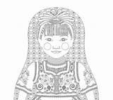 Coloring Hungarian Amyperrotti Doll Printable Contact Shop Folk sketch template