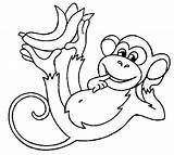 Monkey Affe Ausmalbilder Coloring Pages Baby Ausmalbild Affen Kinder Printable Cartoon Animal sketch template