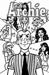 Riverdale Archie Girls Wecoloringpage Colouring Outline Soulmate Drawing sketch template