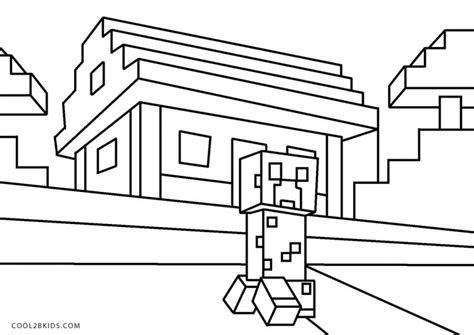 printable minecraft coloring pages  kids