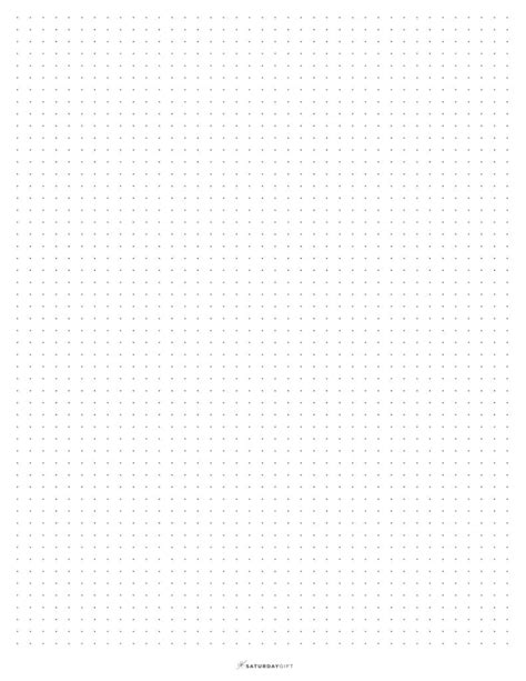 printable dot grid paper  bullet journal saturdaygift