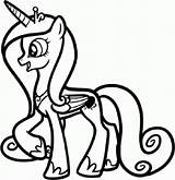 Coloring Pony Little Princess Cadence Pages Friendship Magic Cadance Kids Shining Colouring Draw Print Online Drawing Drawings Printable Coloringpagesfun Armor sketch template