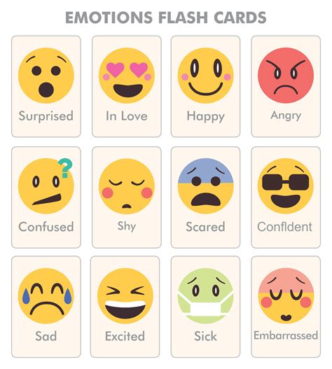 printable emotion cards     printablee