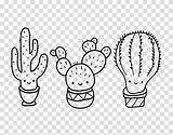 Clipart Cute Cactus Saguaro Succulent Colouring Coloring Plant Drawing Book Transparent Background Hiclipart sketch template