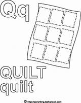 Quilt Coloring Letter Sheet Alphabet Activity sketch template