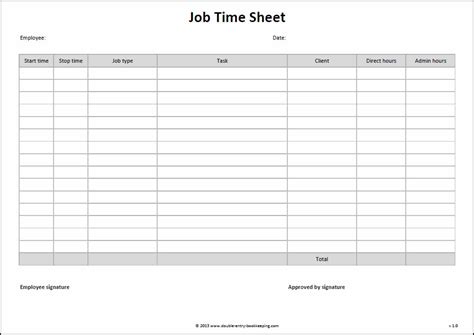 daily timesheet template   calendar template site