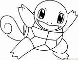 Squirtle Pokemon Coloringpages101 Carapuce Pokémon sketch template