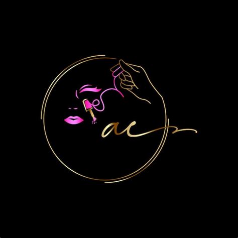 premium vector ac initial logo nails luxury cosmetics spa beauty