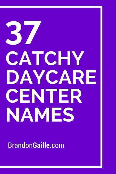 39 cute catchy daycare center names