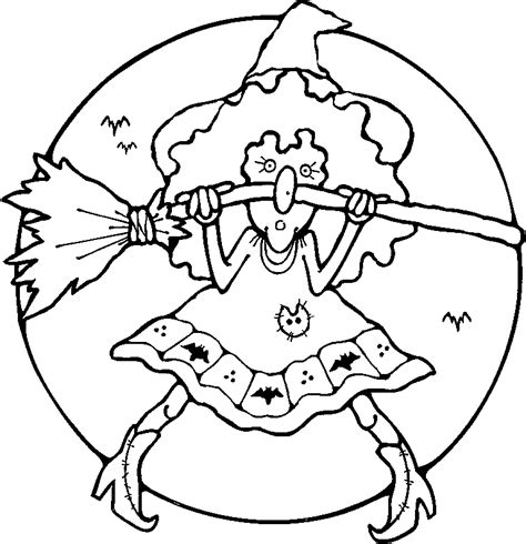 halloween witch coloring pages  kids witch coloring pages