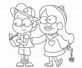 Dipper Mabel Pines sketch template