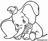 Dumbo Coloring Disney Characters Pages Printable Kids Visit Shy sketch template