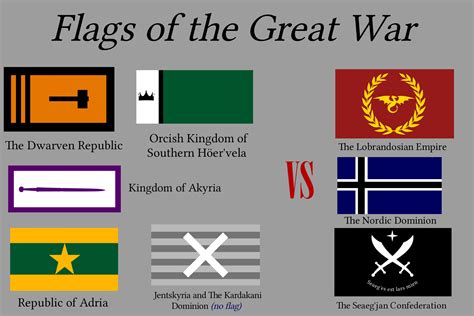 flags   great war worldbuilding