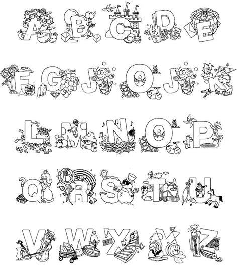 alphabet coloring pages lettering alphabet fonts hand lettering