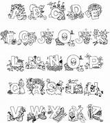 Coloring Alphabet Pages Lettering Hand Letters Fonts Choose Board Visit Kindergarten sketch template
