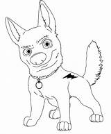 Bolt Coloring Pages Coloriage Rebelle Disney Dessin Dog Colorier Drawing Print Volt Imprimer Walt Printable Clipart Super Colouring Mighty Mittens sketch template