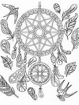 Coloring Dream Pages Catcher Adults Adult Printable sketch template