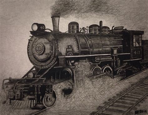 train pencil drawing  getdrawings