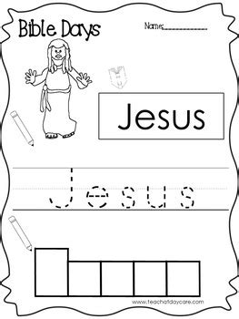 bible kindergarten lessons  printables