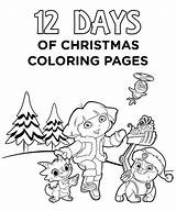 Coloring Jr Nick Pages Christmas Days Printable Getcolorings Getdrawings Print Colorings sketch template