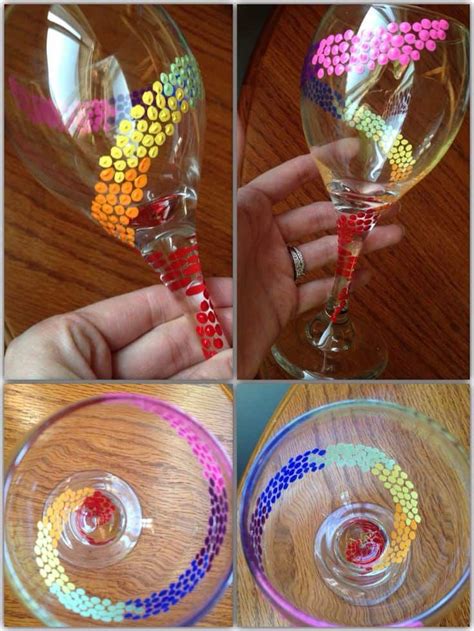 19 Painted Wine Glass Ideas To Try This Season Wine Glass Crafts