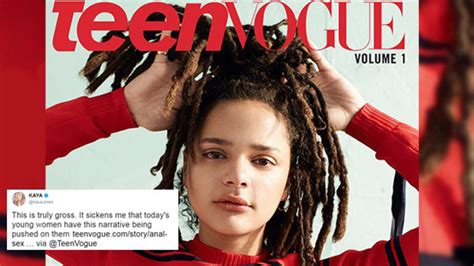 a lot of people are mad that teen vogue published a guide to anal sex