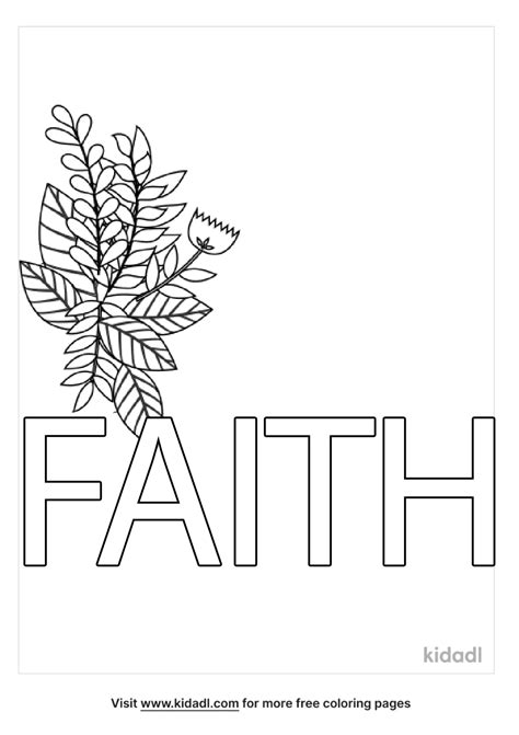 faith coloring page coloring page printables kidadl