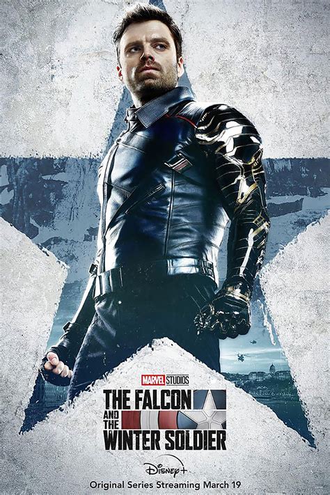Bucky Falcon And The Winter Soldier Poster Etsy