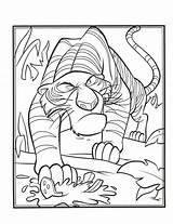 Shere Dschungelbuch Ausmalbilder Shir Tigre Bengala Giungla Ausmalbild Dacolorare sketch template