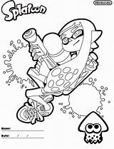 Splatoon Inkling Inklings Squid Callie Bestcoloringpagesforkids Boys sketch template