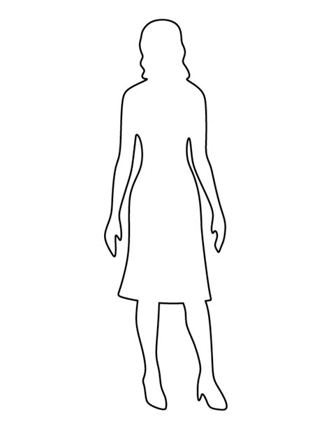 printable woman template