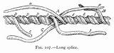 Splice Long Rope Knots Splices Fig Verrill Hyatt Work Ropework sketch template