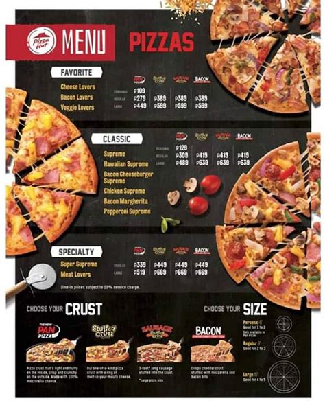 pizza hut menu prices 2021 pizza hut menu prices fast food menu