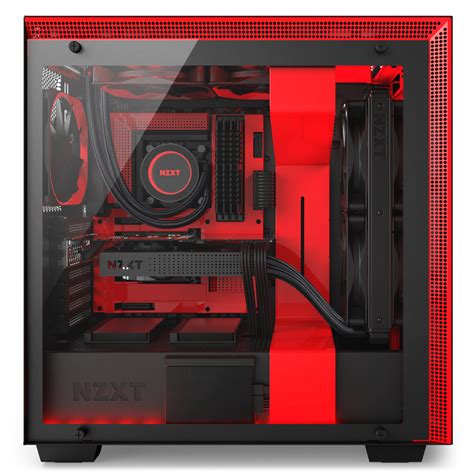 nzxt h700 tempered glass gaming case black red best deal south africa