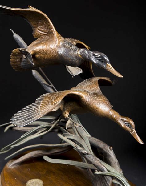 Ducks Unlimited Bronze Casting Titled Gale Winds