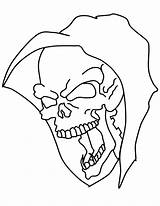 Coloring Reaper Pages Grim Skull Getdrawings sketch template