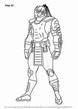 Mortal Kombat Cyrax Draw Drawing Step Improvements Necessary Finally Finish Games Make Tutorials Drawingtutorials101 sketch template