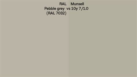 ral pebble grey ral   munsell   side  side comparison