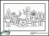 Gabba Yo Coloring Pages Dj Lance Printable Comments Library Coloringhome sketch template
