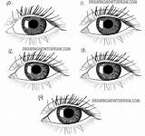 Draw Eyes Realistic Step Drawing Easy Steps Tutorial Eye Tutorials Drawings Simple Real Drawinghowtodraw Learn Looking sketch template