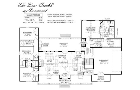 story  bedroom farm house style house plan  plan