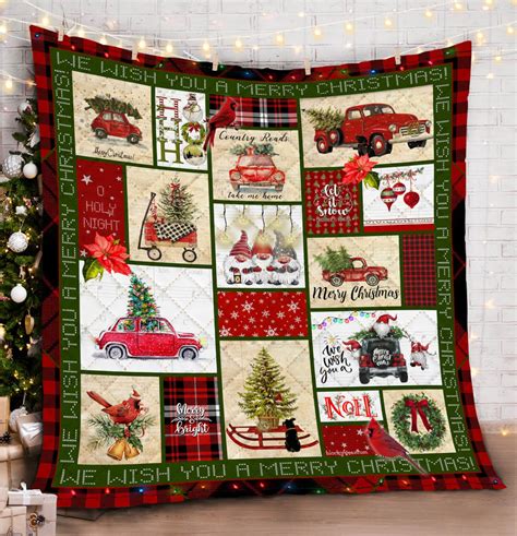 merry christmas blanketchristmas blanket quiltchristmas xmas etsy