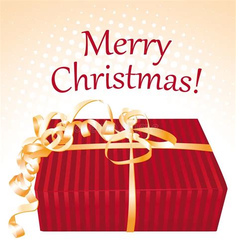 merry christmas gift box greeting card royalty  stock images image