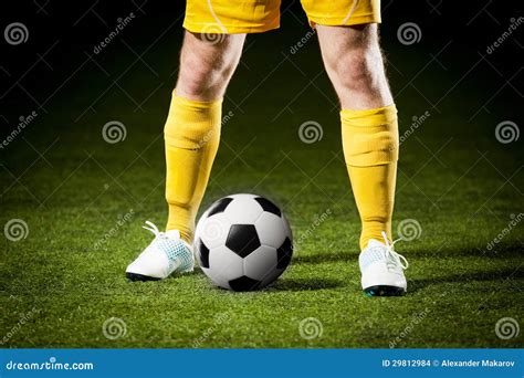 soccer ball   feet   soccer player stock images image