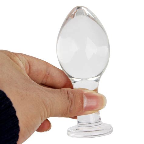 Large Glass Butt Plug Female Male Toy Bead Prostate Massage Crystal