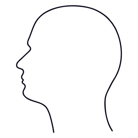 images  head template printable human head outline template