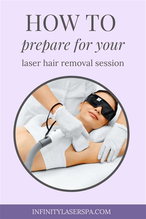 prepare   laser hair removal session infinity laser spa